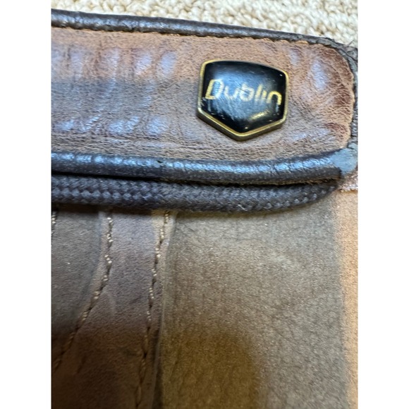 Dublin River Boots Womens 7 Brown Leather Waterproof Tall Country Equestrian - Picture 6 of 11